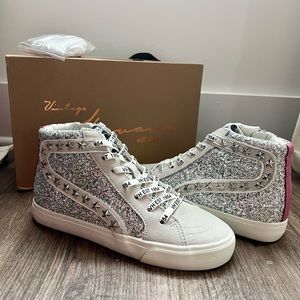 Vintage Havana Ray Silver Glitter Size 7.5